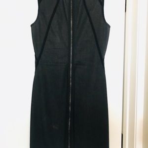 Great shift dress in black jeans material